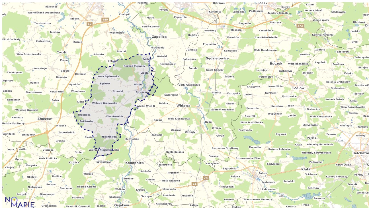 Mapa Burzenina